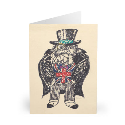 British Bulldog Greeting Card (5 Pack)