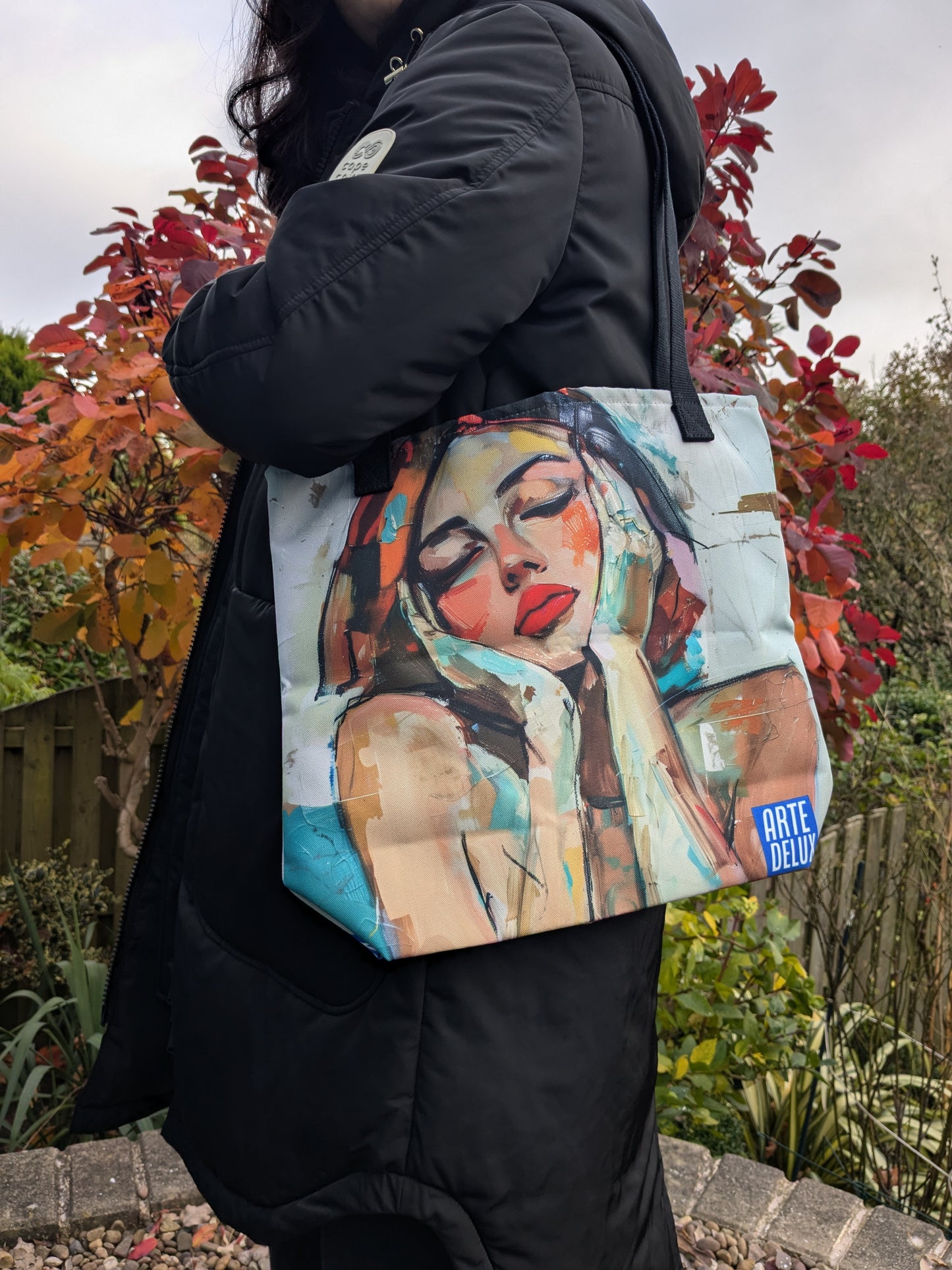 Scarlet Muse Tote Bag