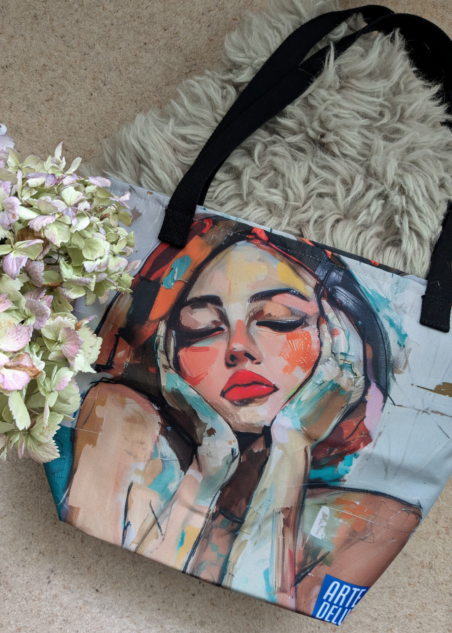 Scarlet Muse Tote Bag