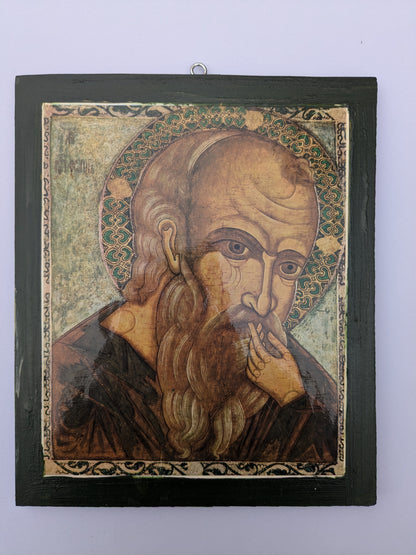 Saint John the Theologian in Silence Icon