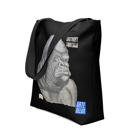 Grumpy Gorilla Tote Bag (Black)